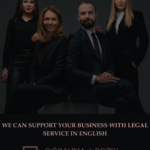 We can support your business with legal service in English!