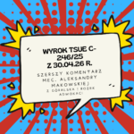 WYROK TSUE ws. ANEKSÓW DO KREDYTÓW CHF
